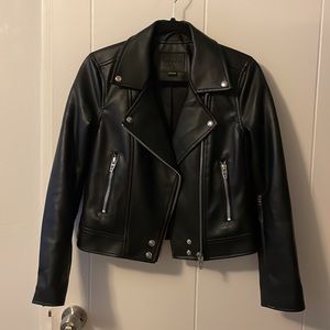 (NWOT) BLANKNYC Good Vibes Faux Leather Moto Jacket